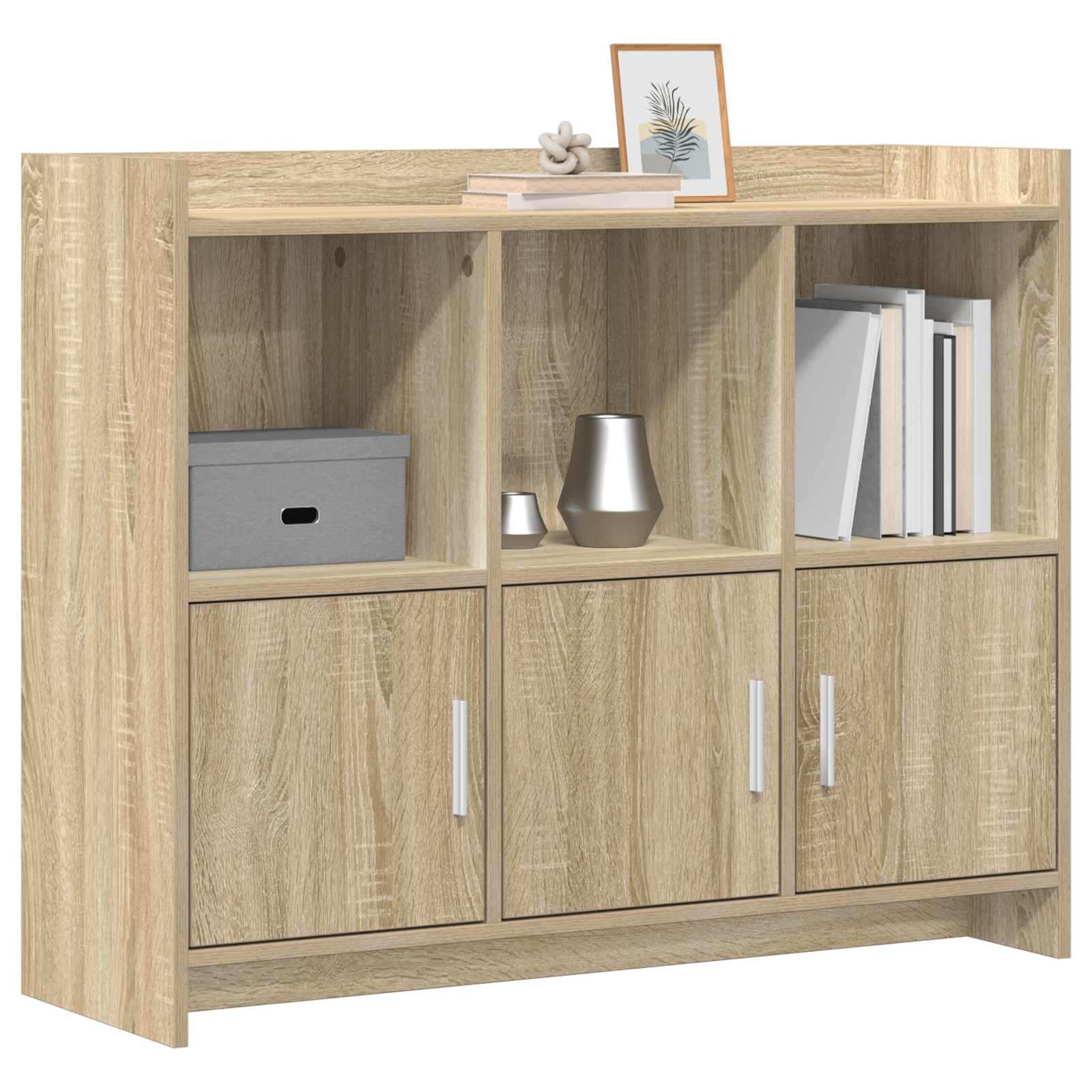 Sideboard Sonoma-Eiche 98,5 x 33 x 80 cm Holzwerkstoff