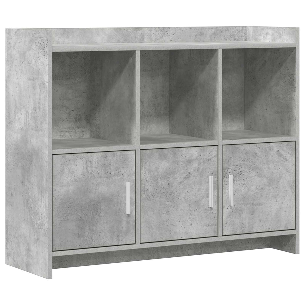 Sideboard Betongrau 98,5 x 33 x 80 cm Holzwerkstoff
