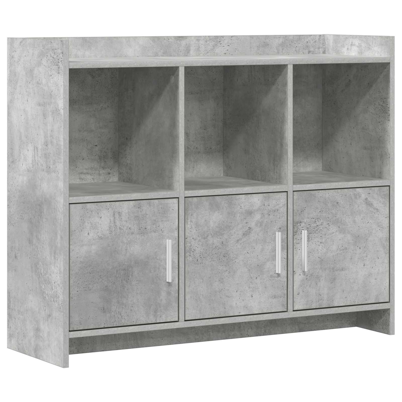 Sideboard Betongrau 98,5 x 33 x 80 cm Holzwerkstoff