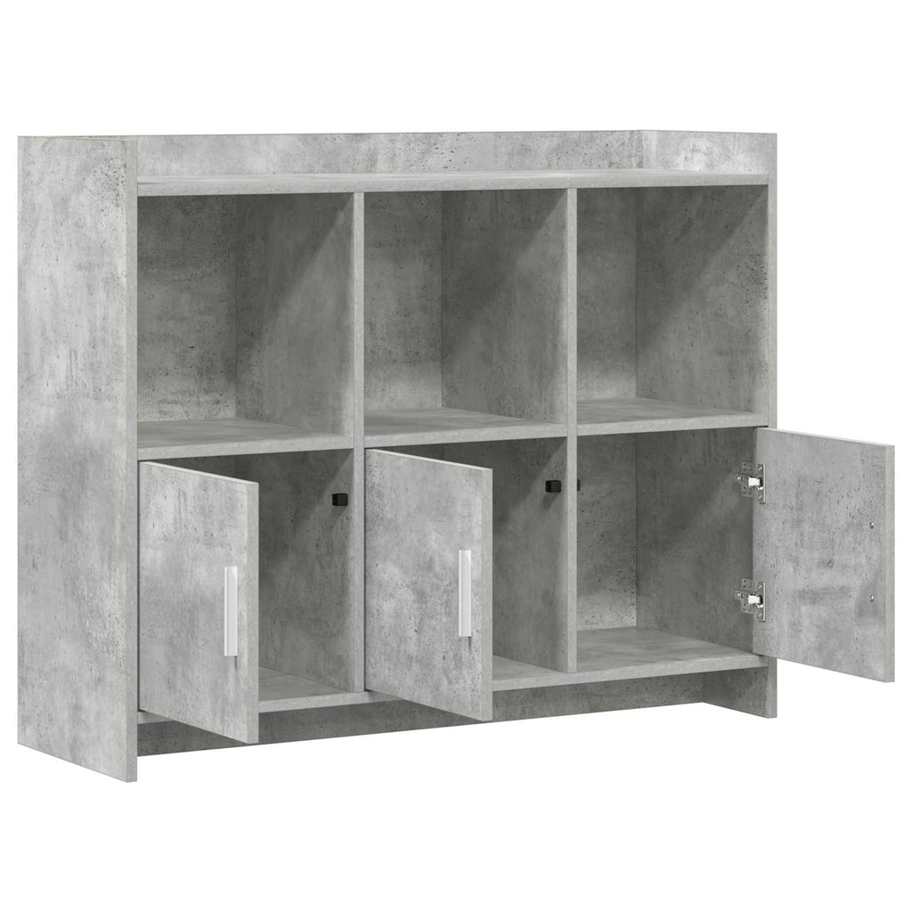 Sideboard Betongrau 98,5 x 33 x 80 cm Holzwerkstoff