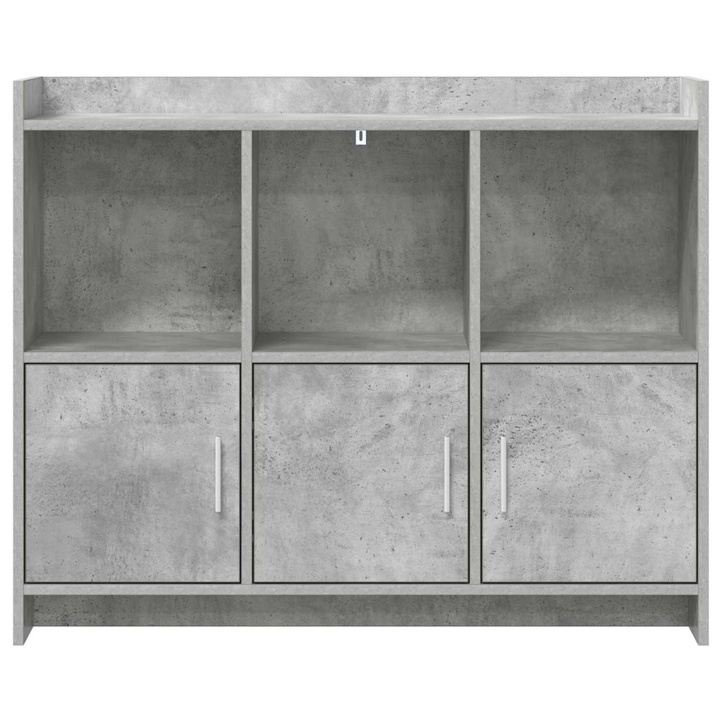 Sideboard Betongrau 98,5 x 33 x 80 cm Holzwerkstoff