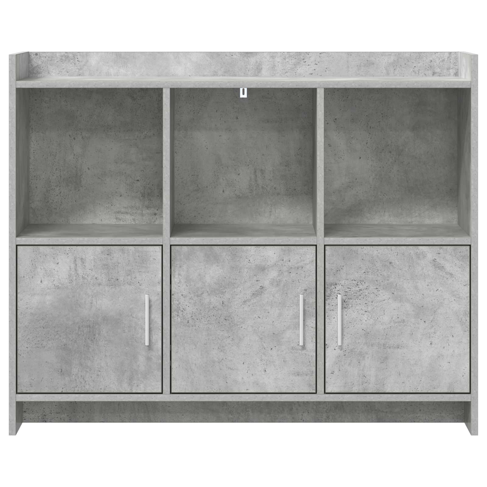 Sideboard Betongrau 98,5 x 33 x 80 cm Holzwerkstoff