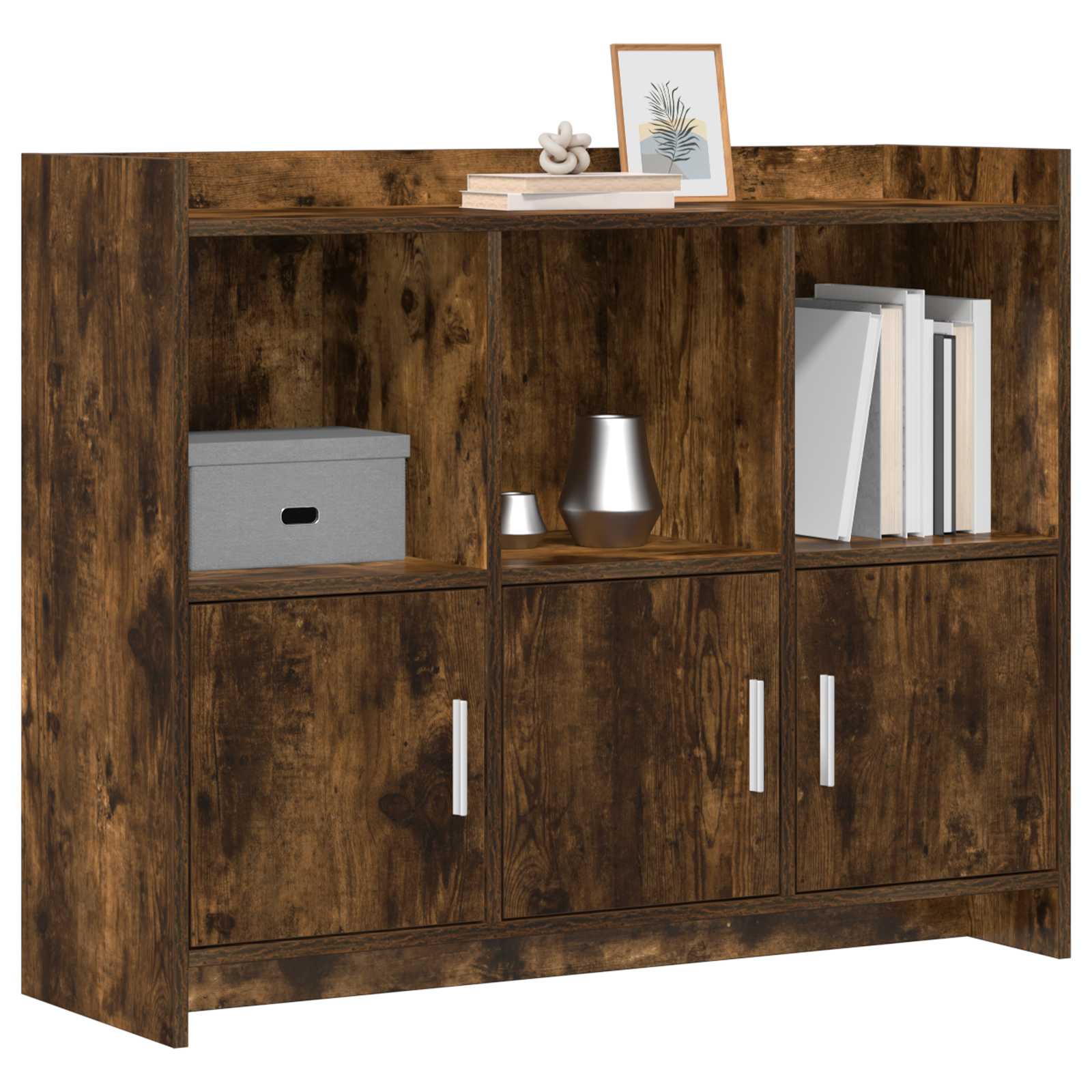 Sideboard Geräucherte Eiche 98,5 x 33 x 80 cm Holzwerkstoff