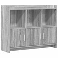 Sideboard Grau Sonoma 98,5 x 33 x 80 cm Holzwerkstoff