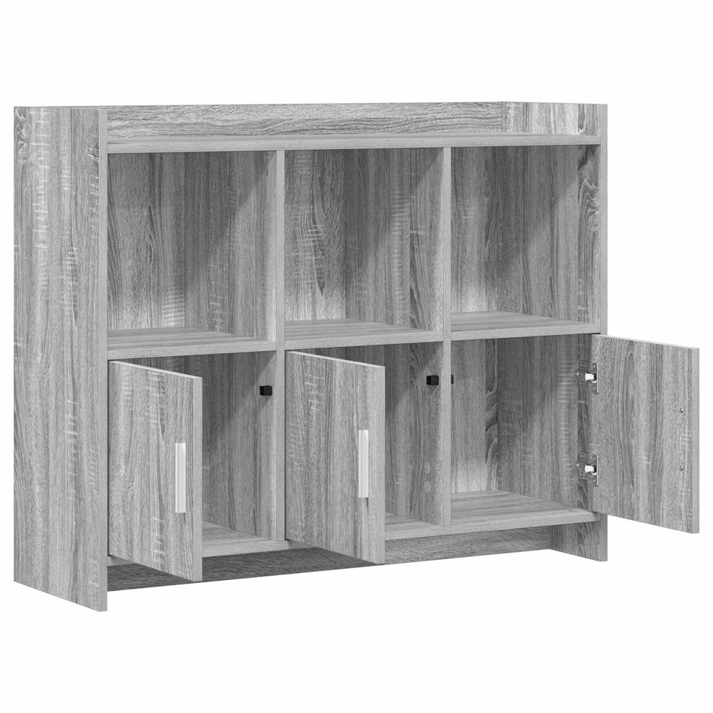 Sideboard Grau Sonoma 98,5 x 33 x 80 cm Holzwerkstoff
