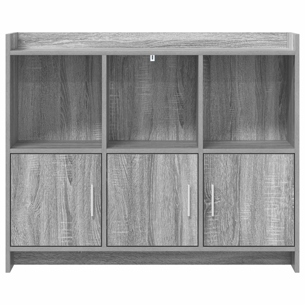 Sideboard Grau Sonoma 98,5 x 33 x 80 cm Holzwerkstoff