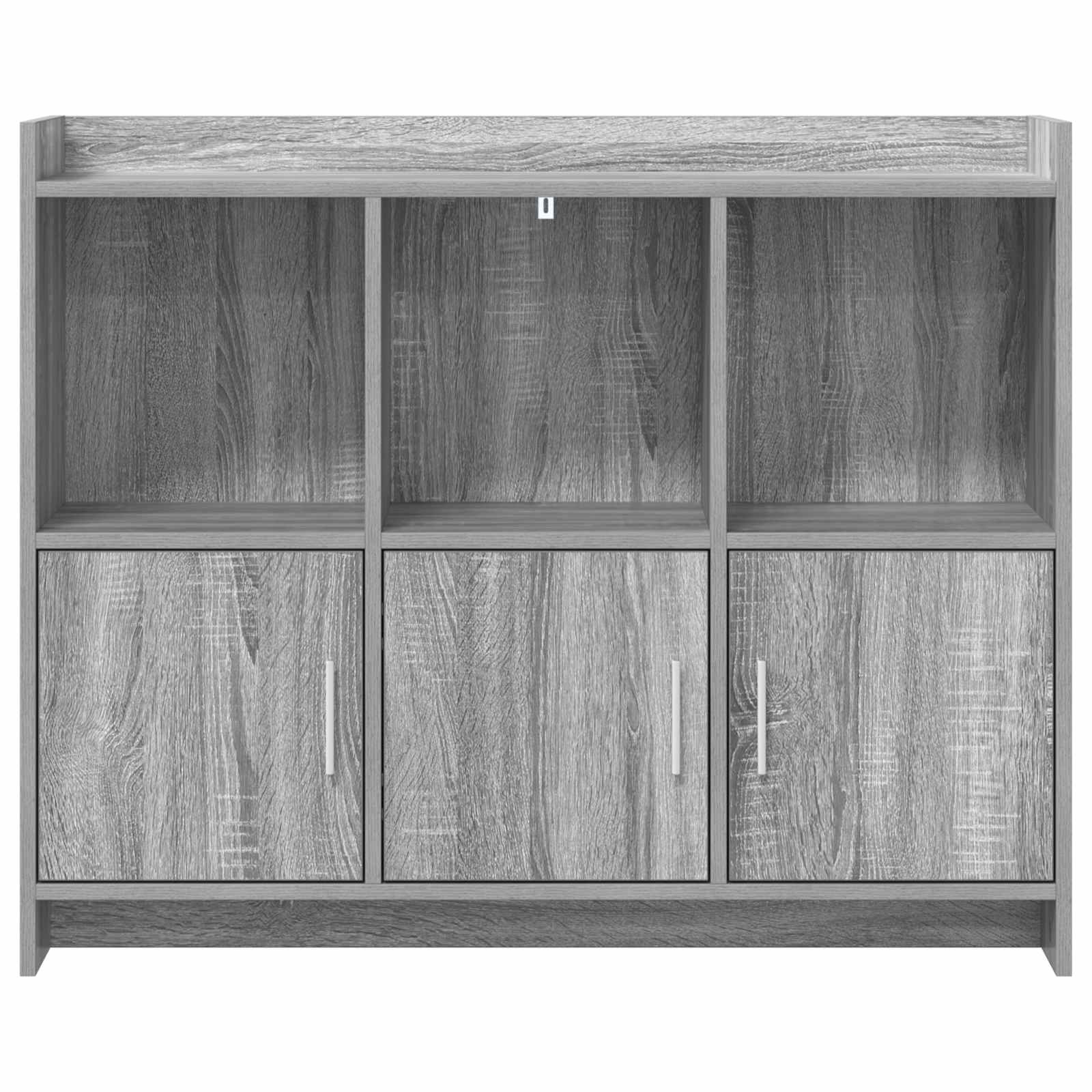 Sideboard Grau Sonoma 98,5 x 33 x 80 cm Holzwerkstoff