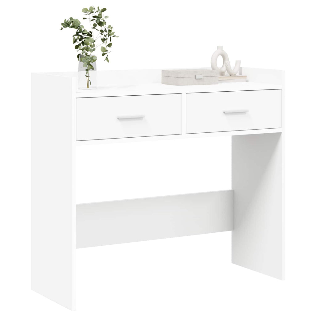 Konsolentisch Weiß 90 x 35 x 80 cm Holzwerkstoff