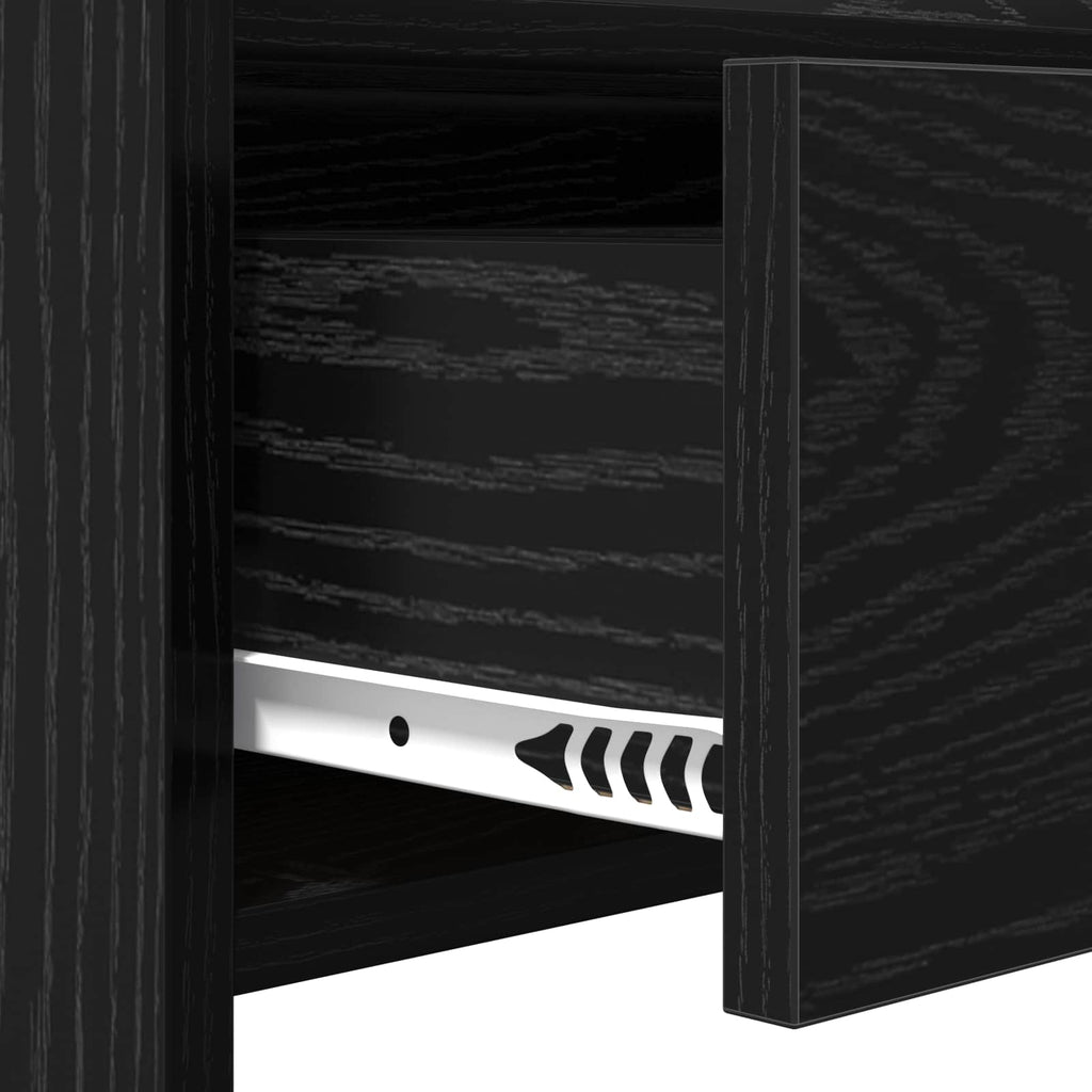 Konsolentisch Schwarze Eiche 90 x 35 x 80 cm Holzwerkstoff