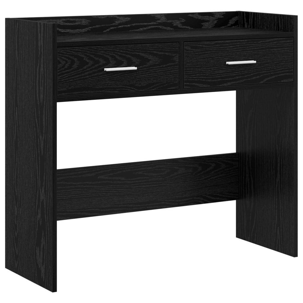 Konsolentisch Schwarze Eiche 90 x 35 x 80 cm Holzwerkstoff