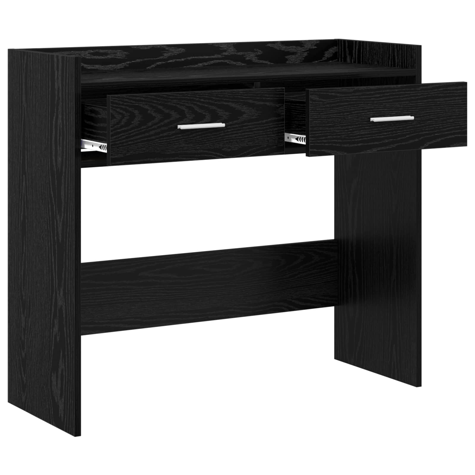 Konsolentisch Schwarze Eiche 90 x 35 x 80 cm Holzwerkstoff