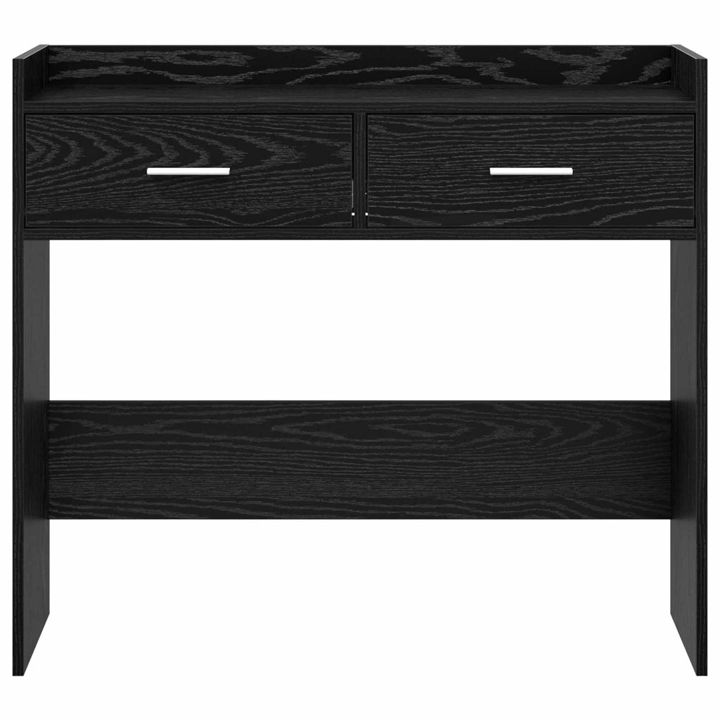 Konsolentisch Schwarze Eiche 90 x 35 x 80 cm Holzwerkstoff