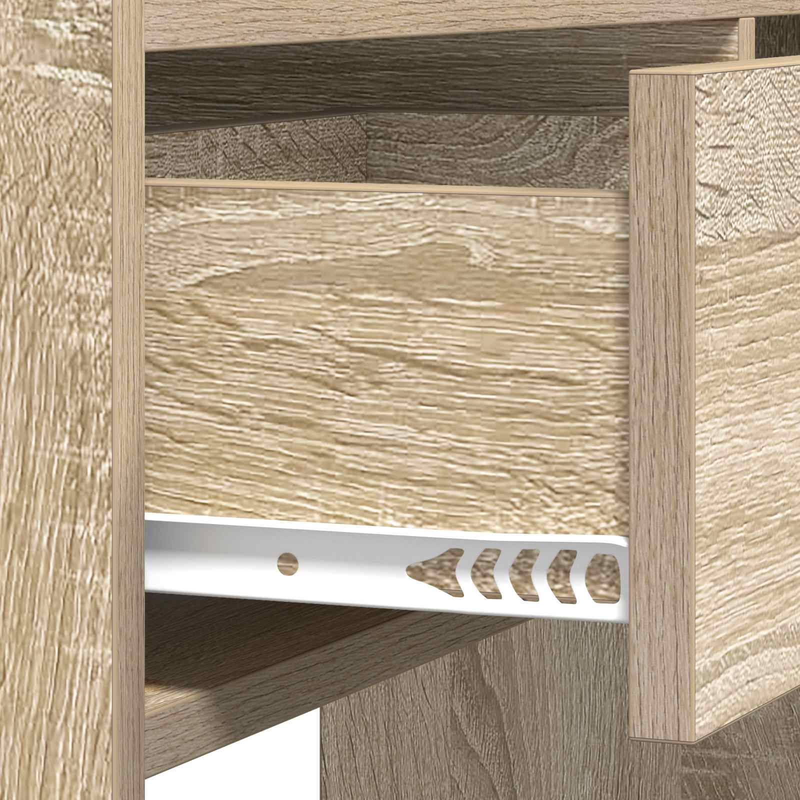 Konsolentisch Sonoma-Eiche 90 x 35 x 80 cm Holzwerkstoff