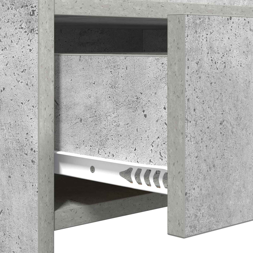 Konsolentisch Betongrau 90 x 35 x 80 cm Holzwerkstoff