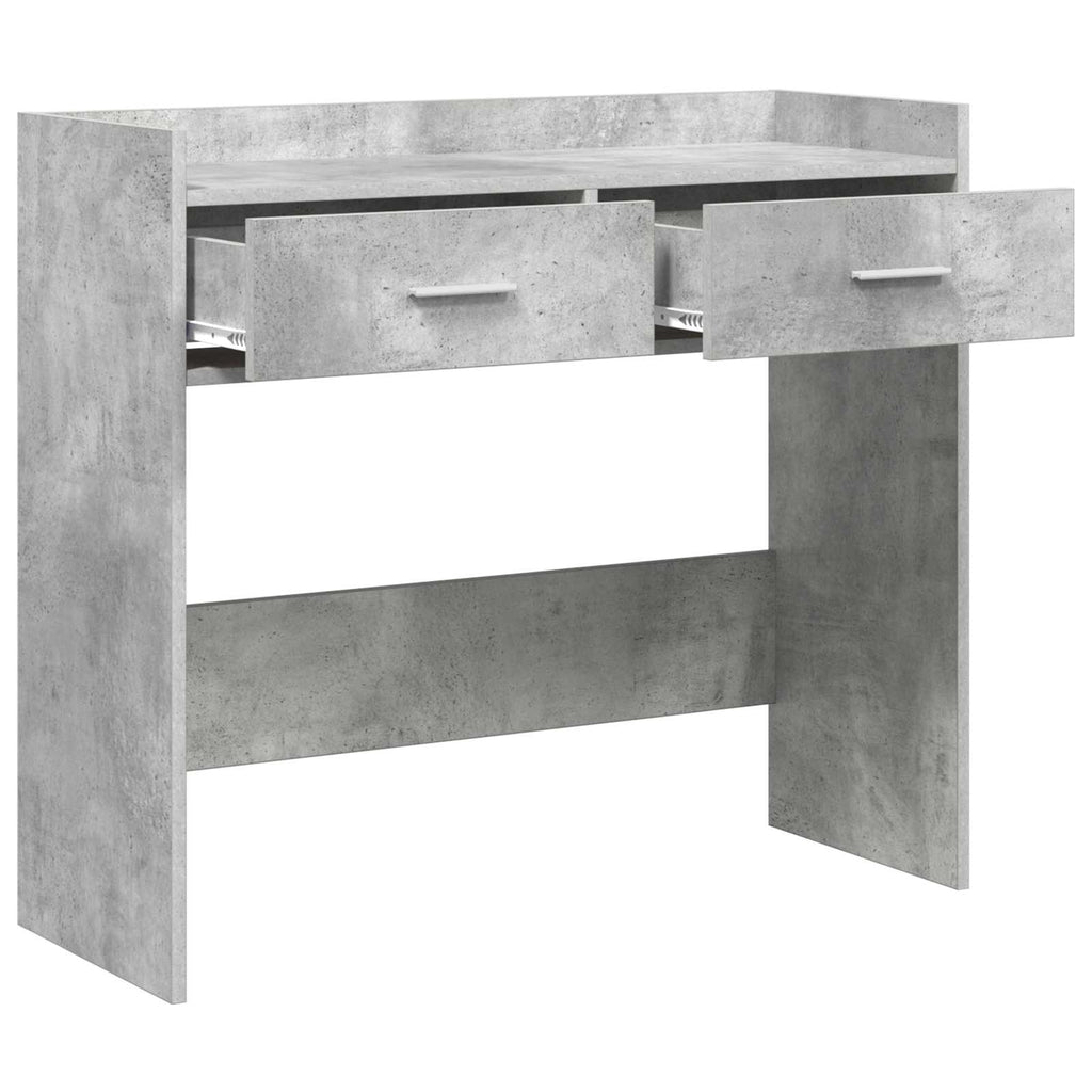 Konsolentisch Betongrau 90 x 35 x 80 cm Holzwerkstoff
