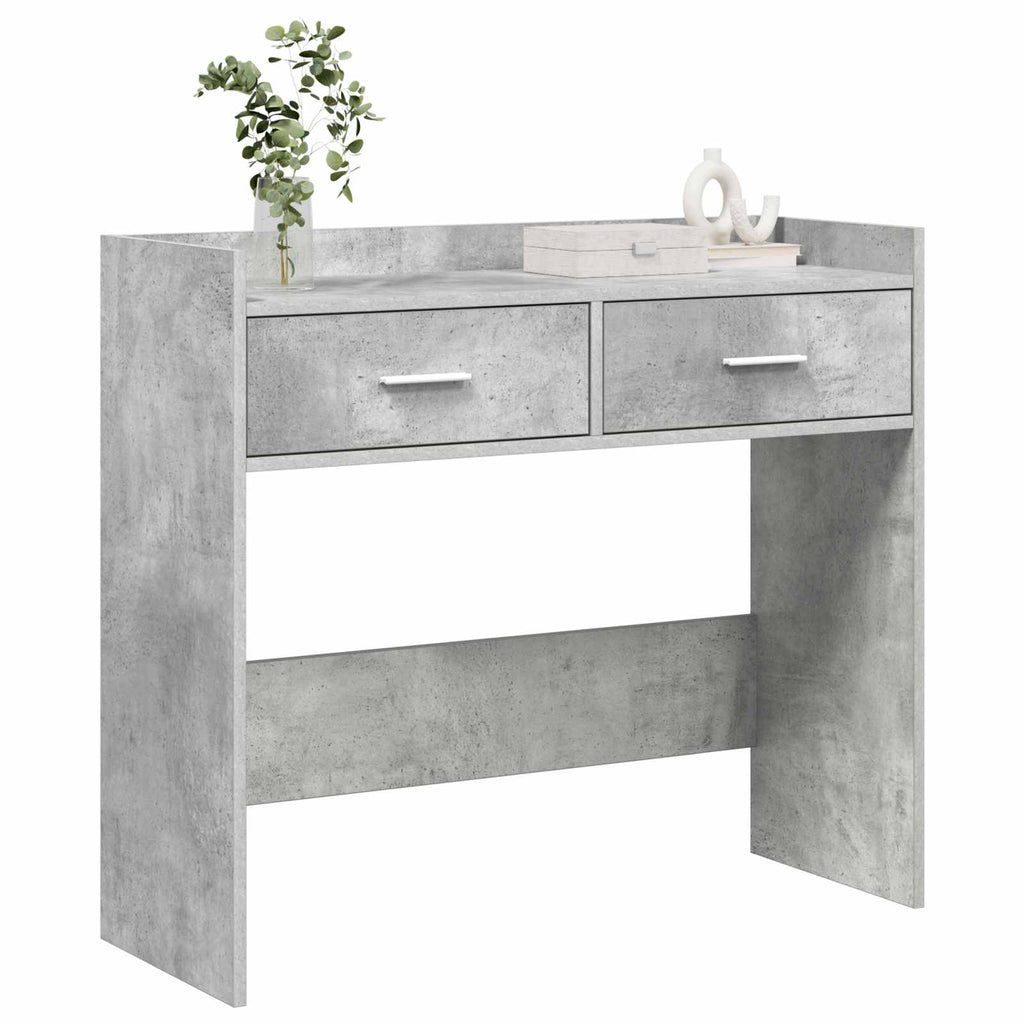 Konsolentisch Betongrau 90 x 35 x 80 cm Holzwerkstoff