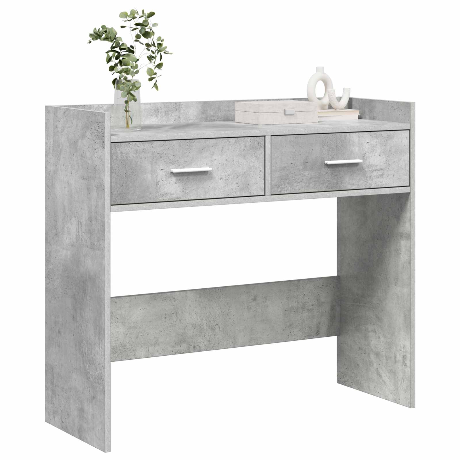 Konsolentisch Betongrau 90 x 35 x 80 cm Holzwerkstoff