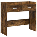 Konsolentisch Geräucherte Eiche 90 x 35 x 80 cm Holzwerkstoff