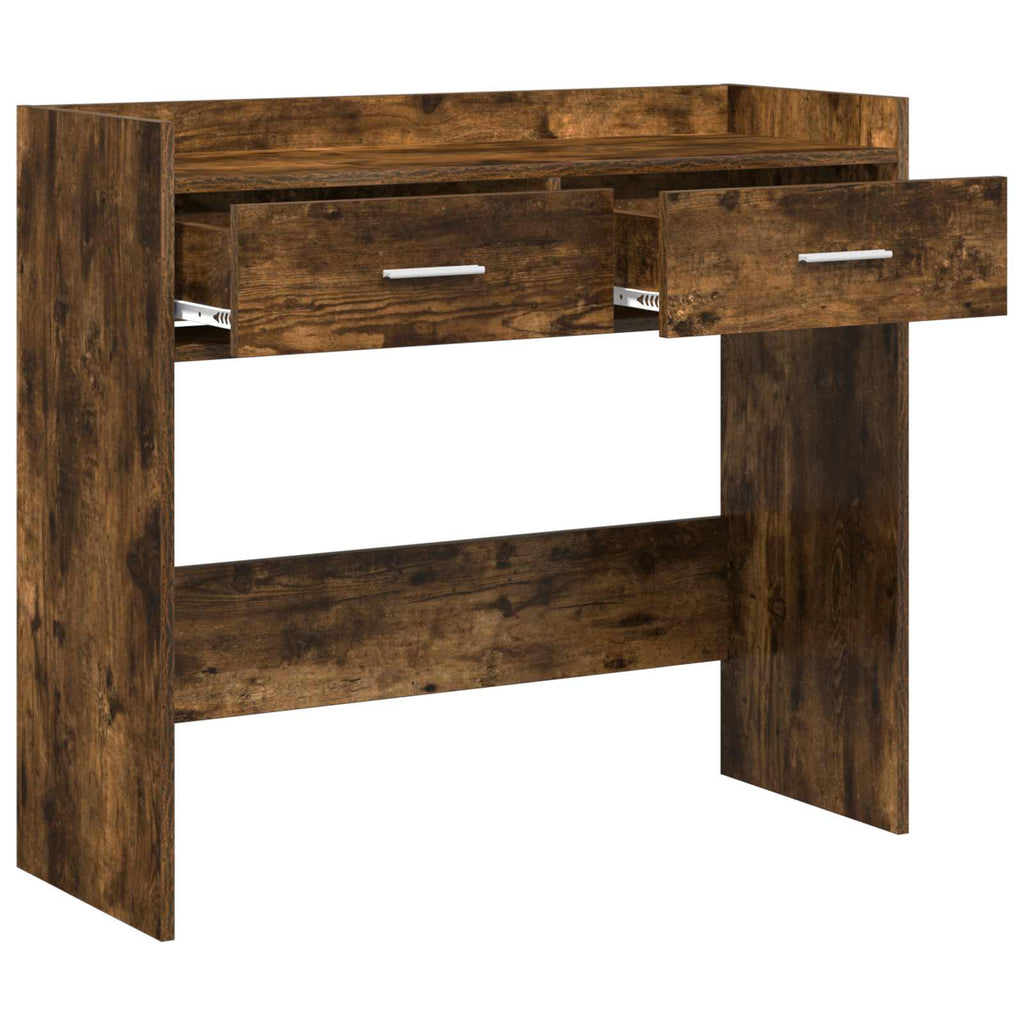 Konsolentisch Geräucherte Eiche 90 x 35 x 80 cm Holzwerkstoff