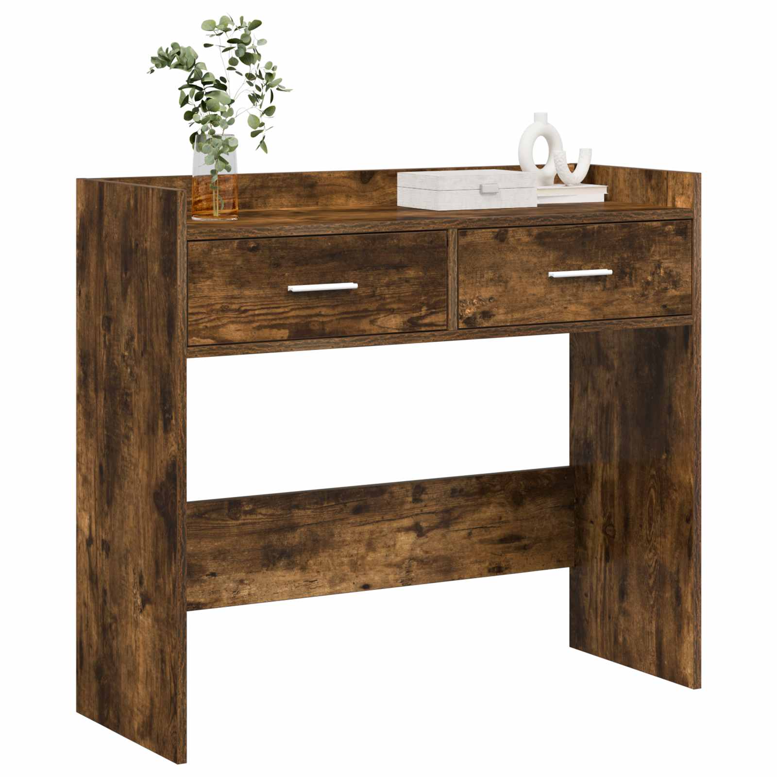 Konsolentisch Geräucherte Eiche 90 x 35 x 80 cm Holzwerkstoff