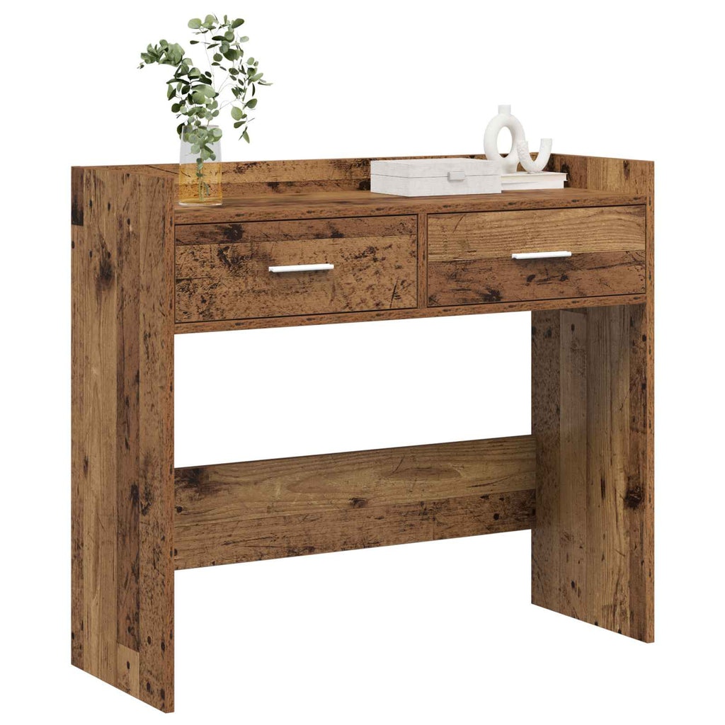 Konsolentisch Altholz 90 x 35 x 80 cm Holzwerkstoff