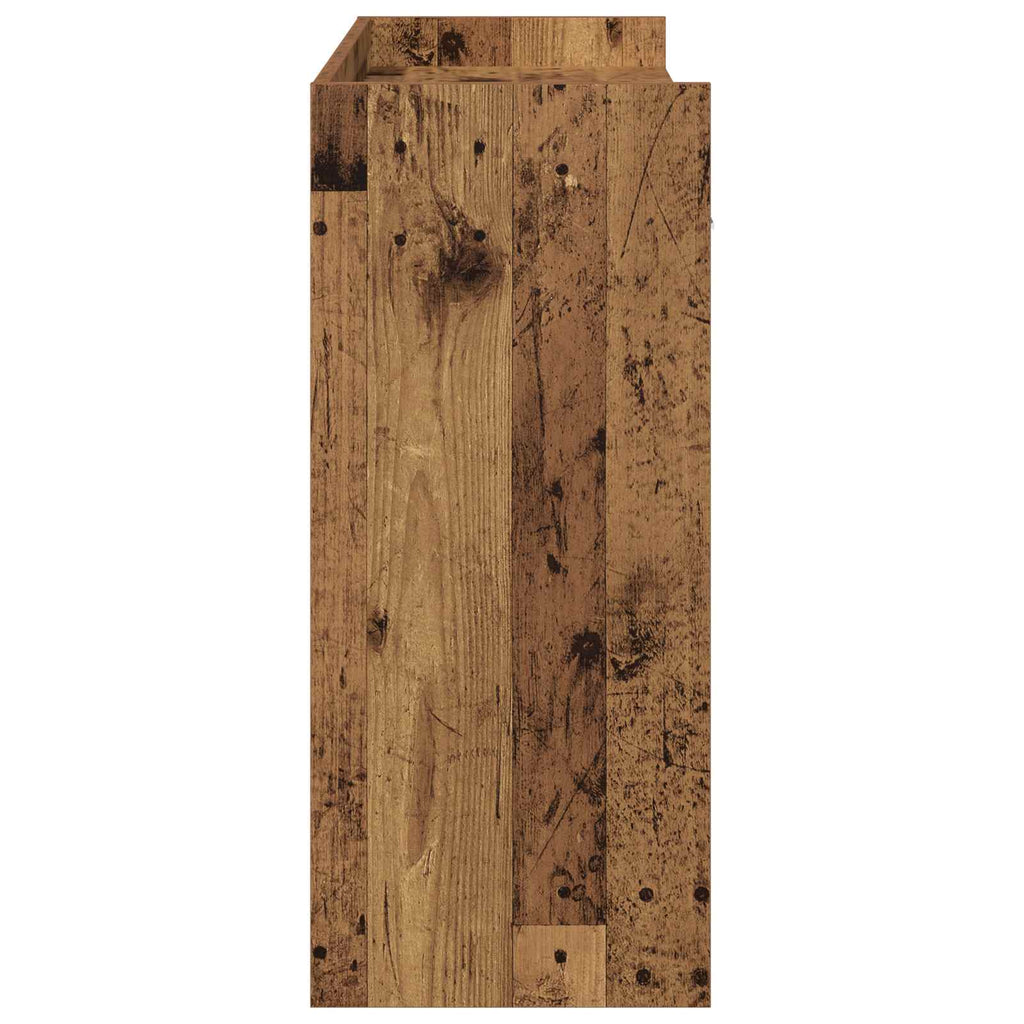 Konsolentisch Altholz 90 x 35 x 80 cm Holzwerkstoff