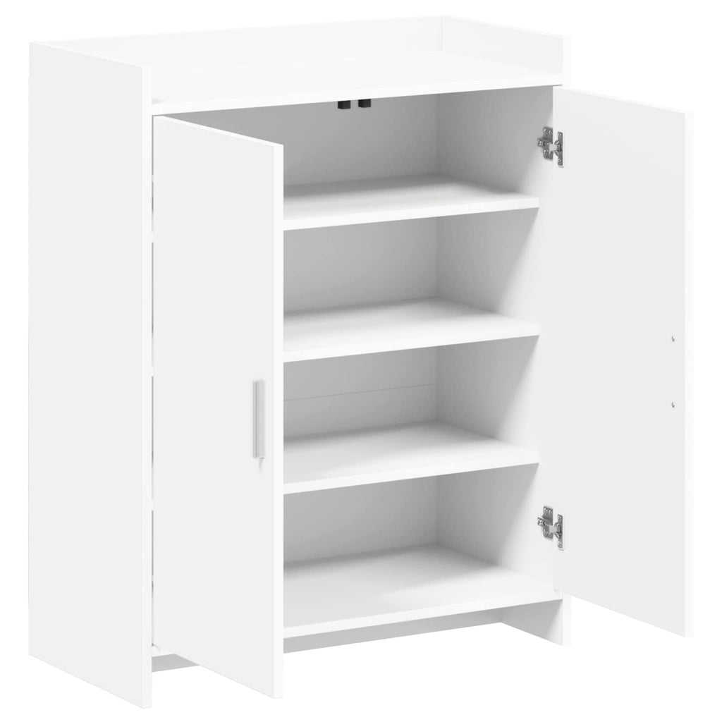 Schuhschrank mit Speicher Weiß 73,5 x 36 x 92 cm Holzwerkstoff