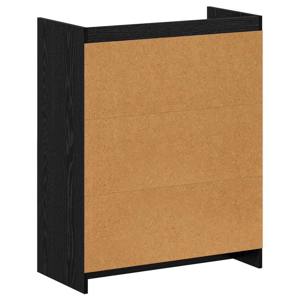 Schuhschrank Schwarze Eiche 73,5 x 36 x 92 cm Holzwerkstoff