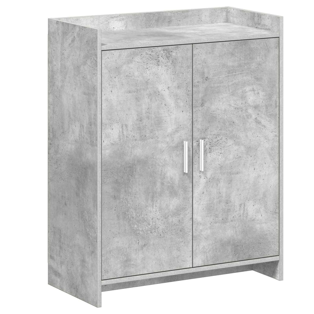 Schuhschrank mit Tür Betongrau 73,5 x 36 x 92 cm Holzwerkstoff