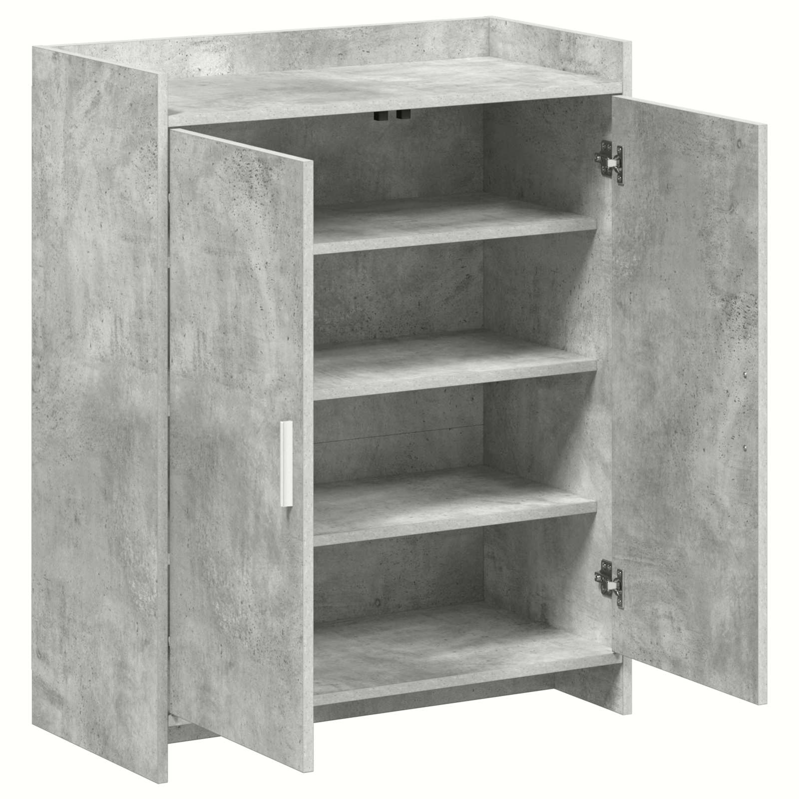 Schuhschrank mit Tür Betongrau 73,5 x 36 x 92 cm Holzwerkstoff