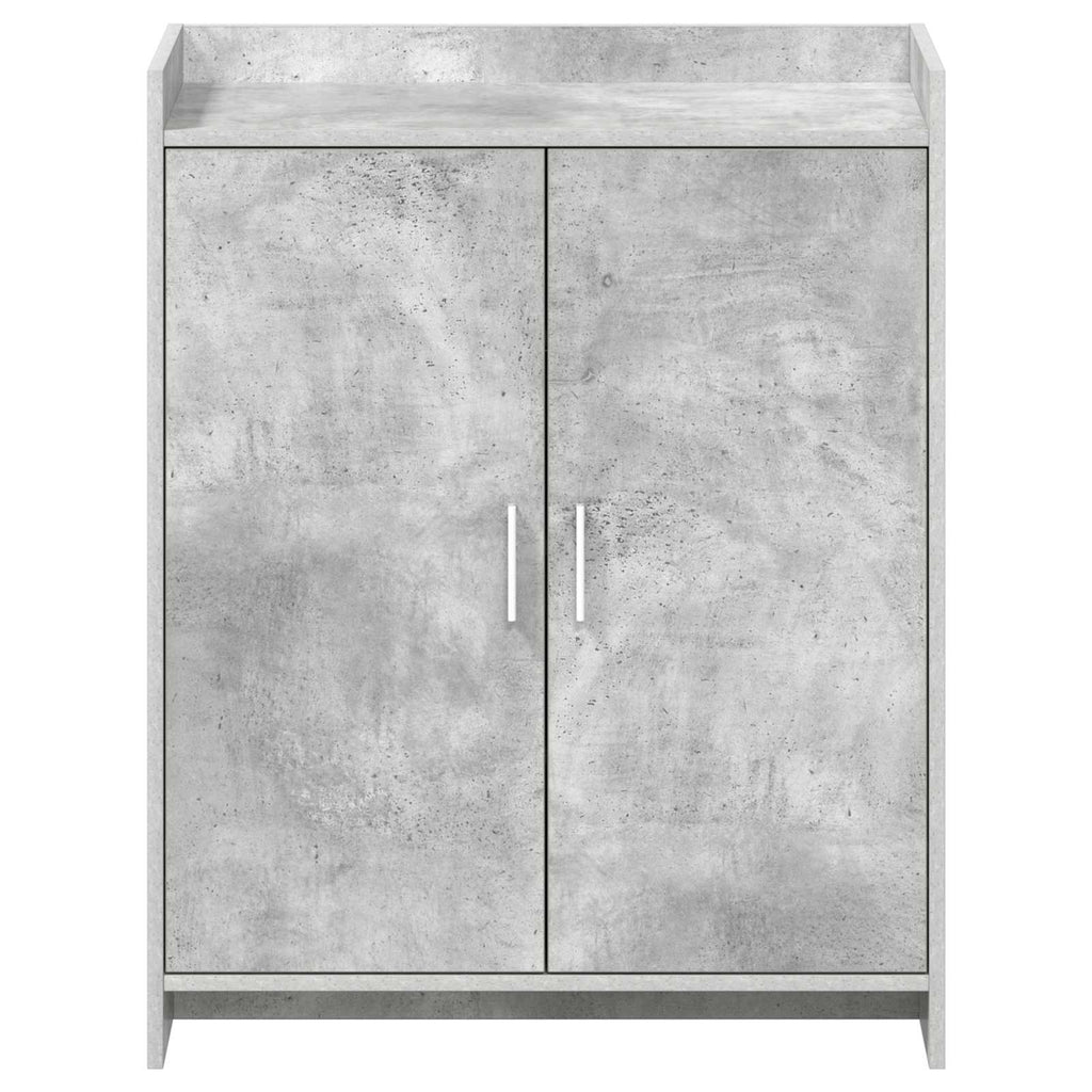Schuhschrank mit Tür Betongrau 73,5 x 36 x 92 cm Holzwerkstoff