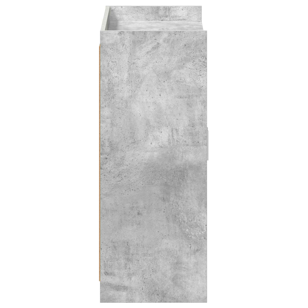 Schuhschrank mit Tür Betongrau 73,5 x 36 x 92 cm Holzwerkstoff