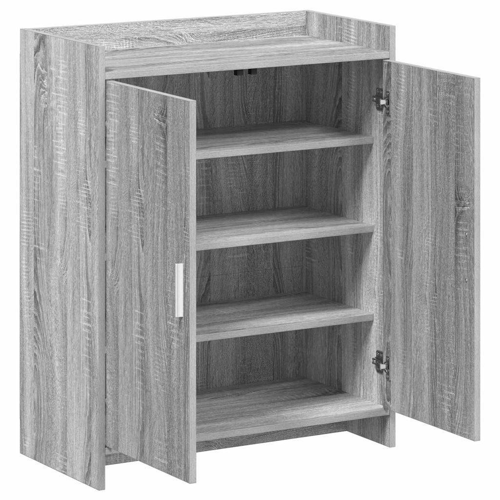 Schuhschrank Grau Sonoma 73,5 x 36 x 92 cm Holzwerkstoff