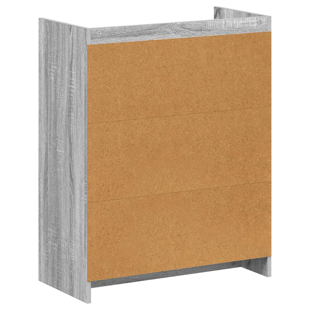 Schuhschrank Grau Sonoma 73,5 x 36 x 92 cm Holzwerkstoff