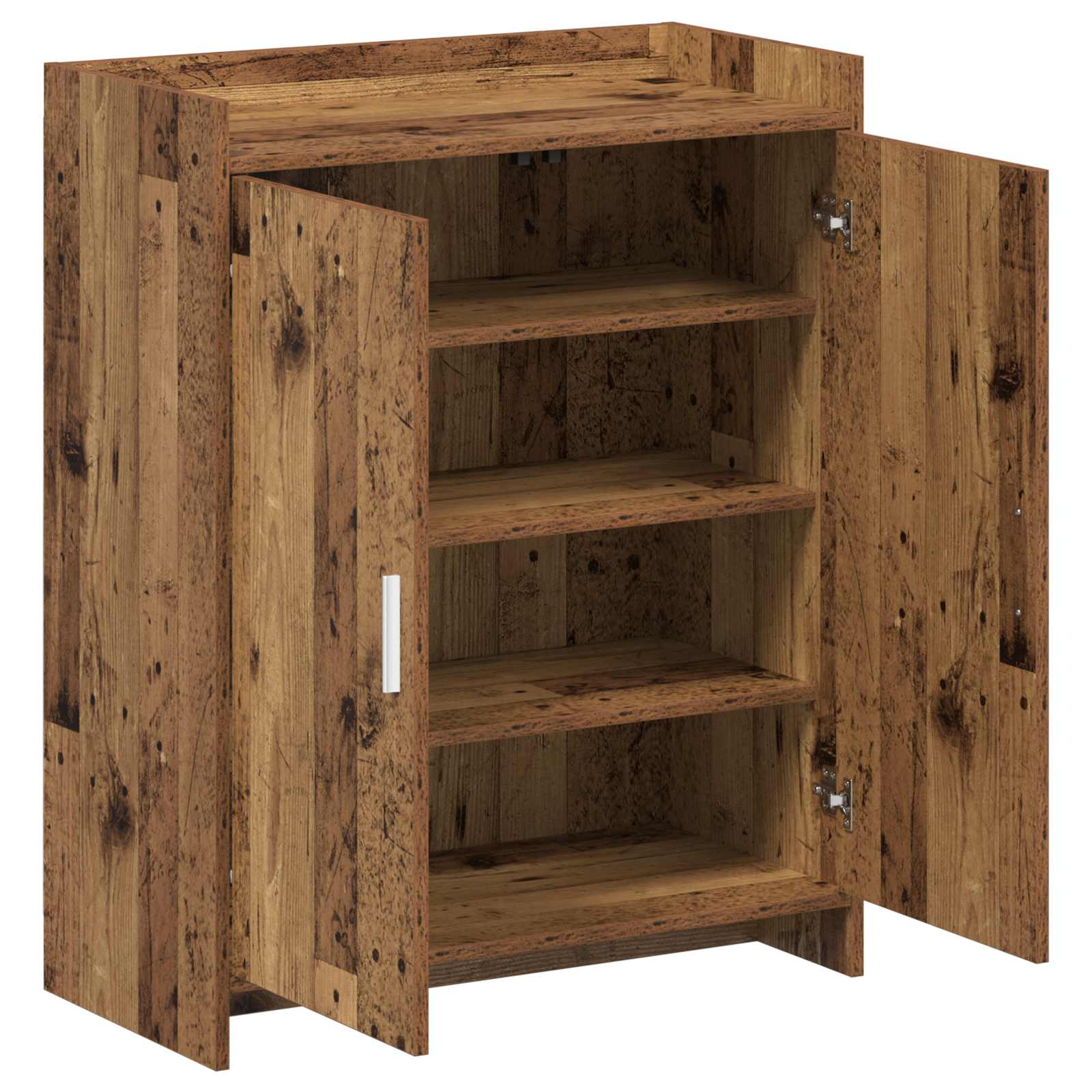 Schuhschrank mit Tür Altholz 73,5 x 36 x 92 cm Holzwerkstoff