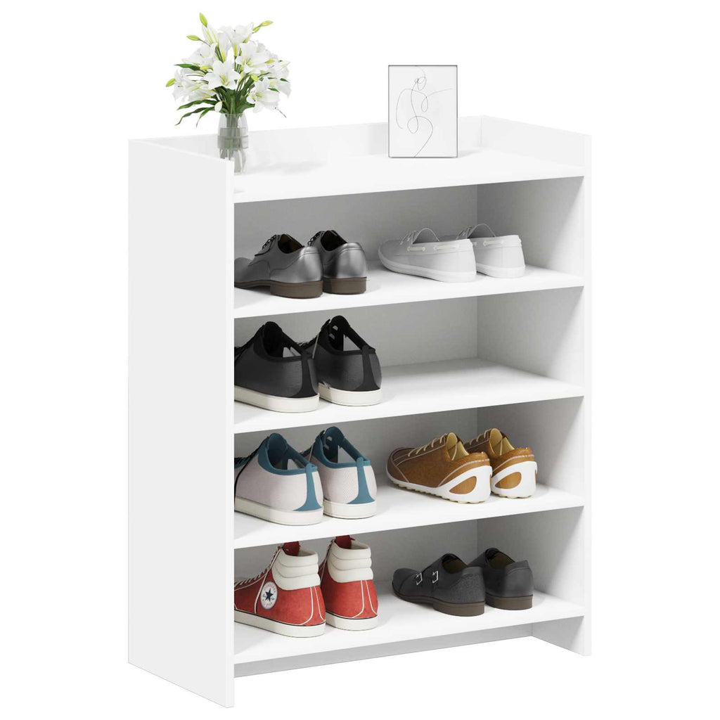 Schuhschrank mit Speicher Weiß 73,5 x 36 x 92 cm Holzwerkstoff
