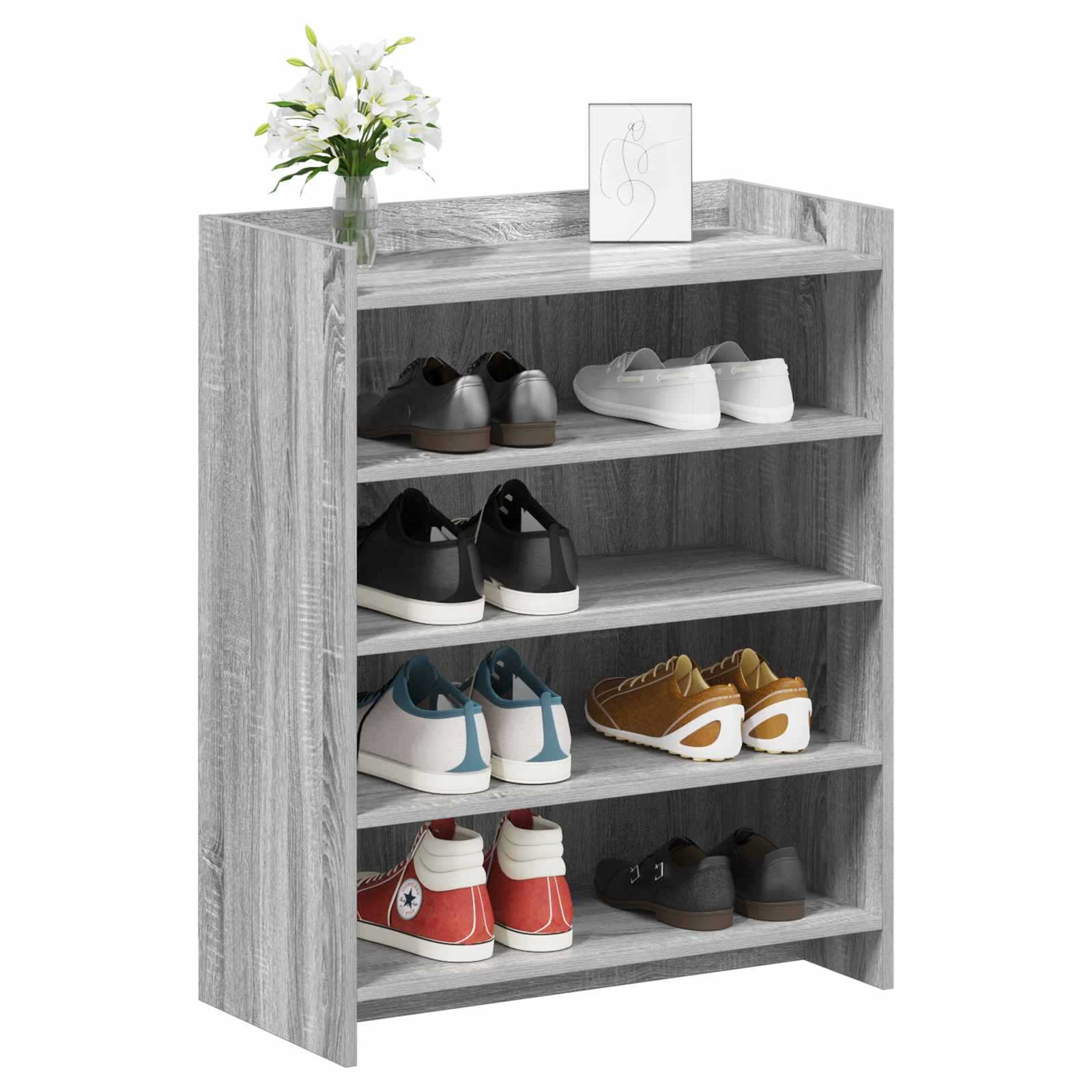 Schuhschrank Grau Sonoma 73,5 x 36 x 92 cm Holzwerkstoff