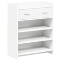 Schuhschrank mit Speicher Weiß 73,5 x 36 x 92 cm Holzwerkstoff