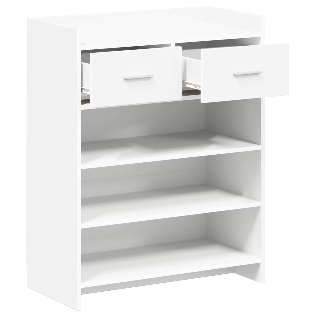Schuhschrank mit Speicher Weiß 73,5 x 36 x 92 cm Holzwerkstoff