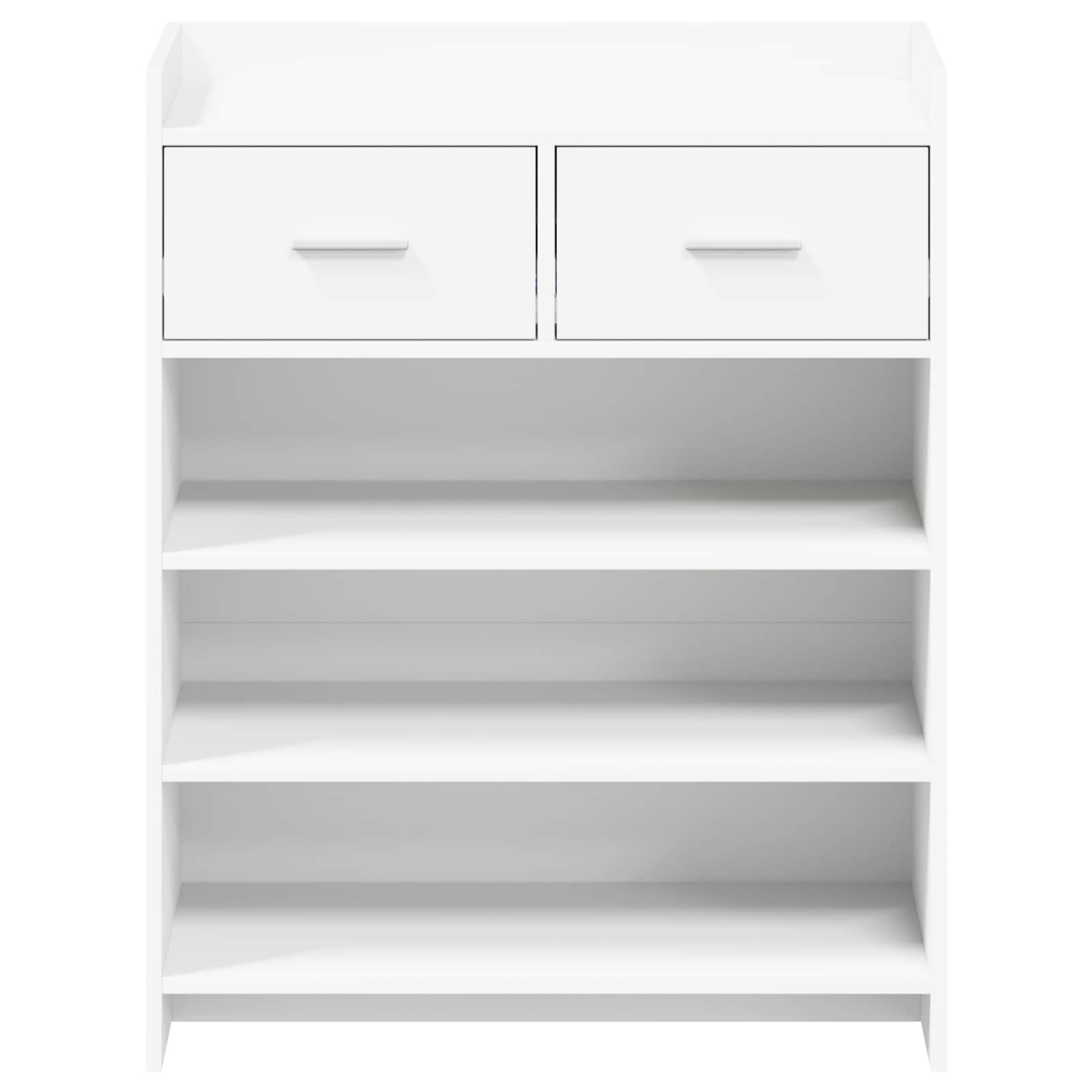 Schuhschrank mit Speicher Weiß 73,5 x 36 x 92 cm Holzwerkstoff