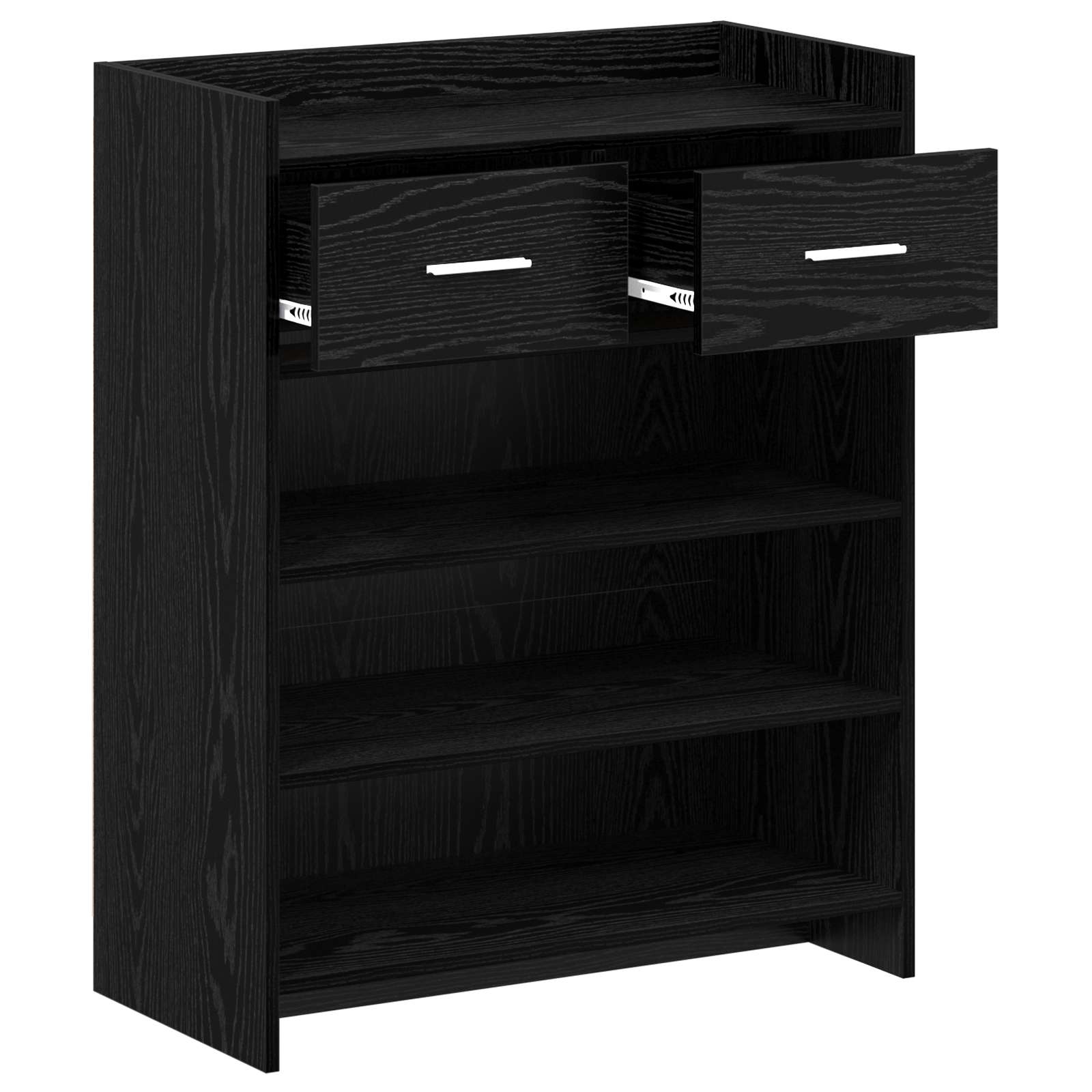 Schuhschrank Schwarze Eiche 73,5 x 36 x 92 cm Holzwerkstoff