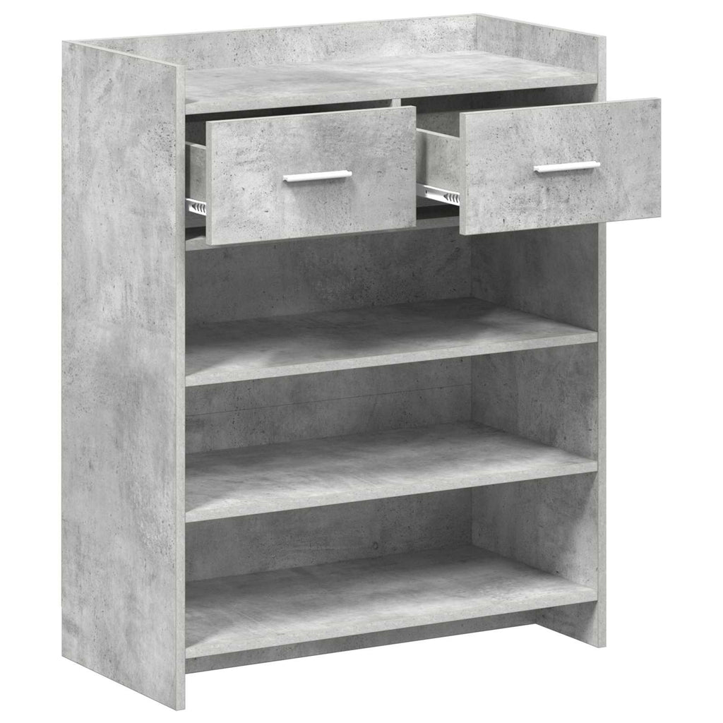 Schuhschrank Betongrau 73,5 x 36 x 92 cm Holzwerkstoff