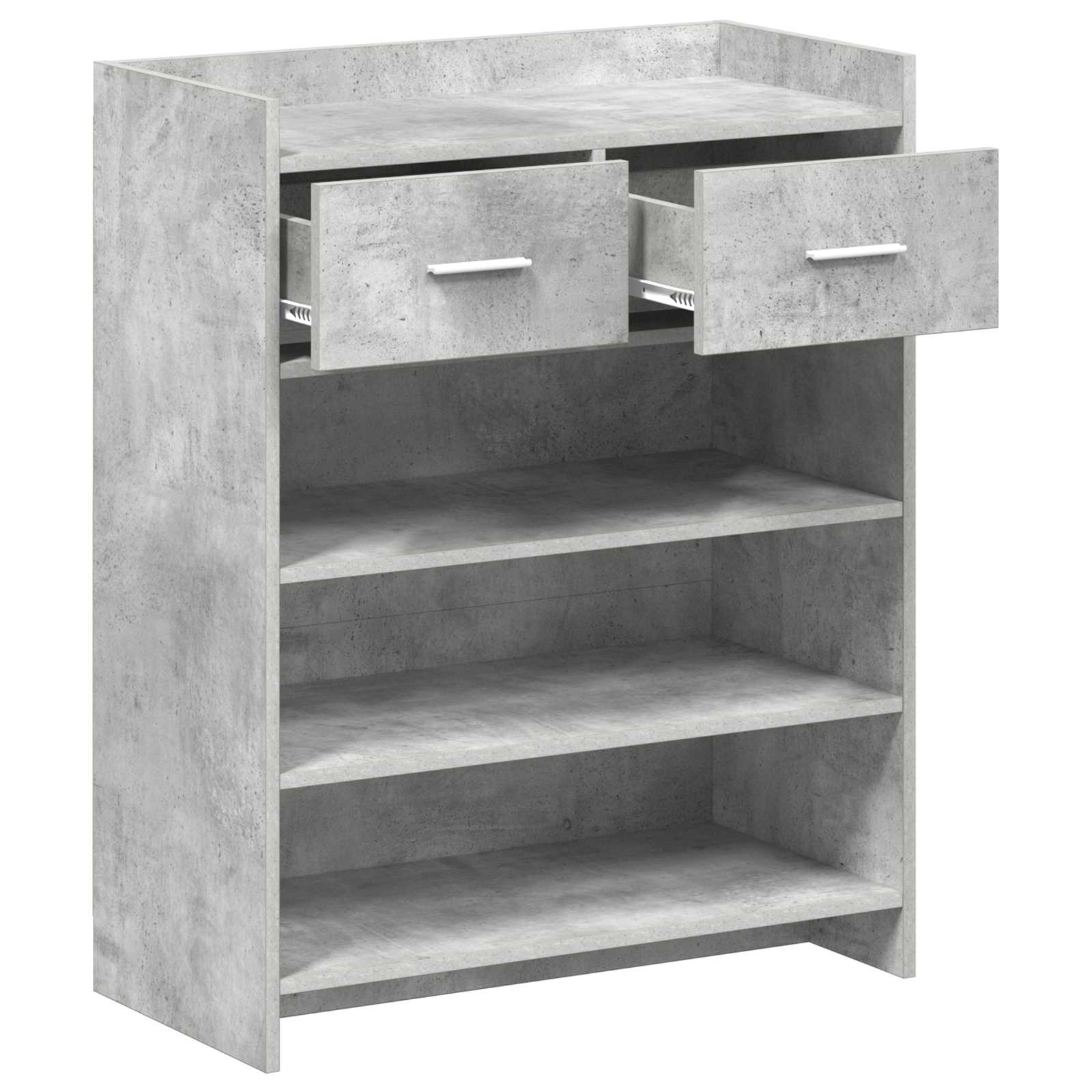 Schuhschrank Betongrau 73,5 x 36 x 92 cm Holzwerkstoff