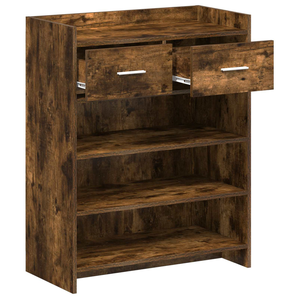 Schuhschrank Geräucherte Eiche 73,5 x 36 x 92 cm Holzwerkstoff