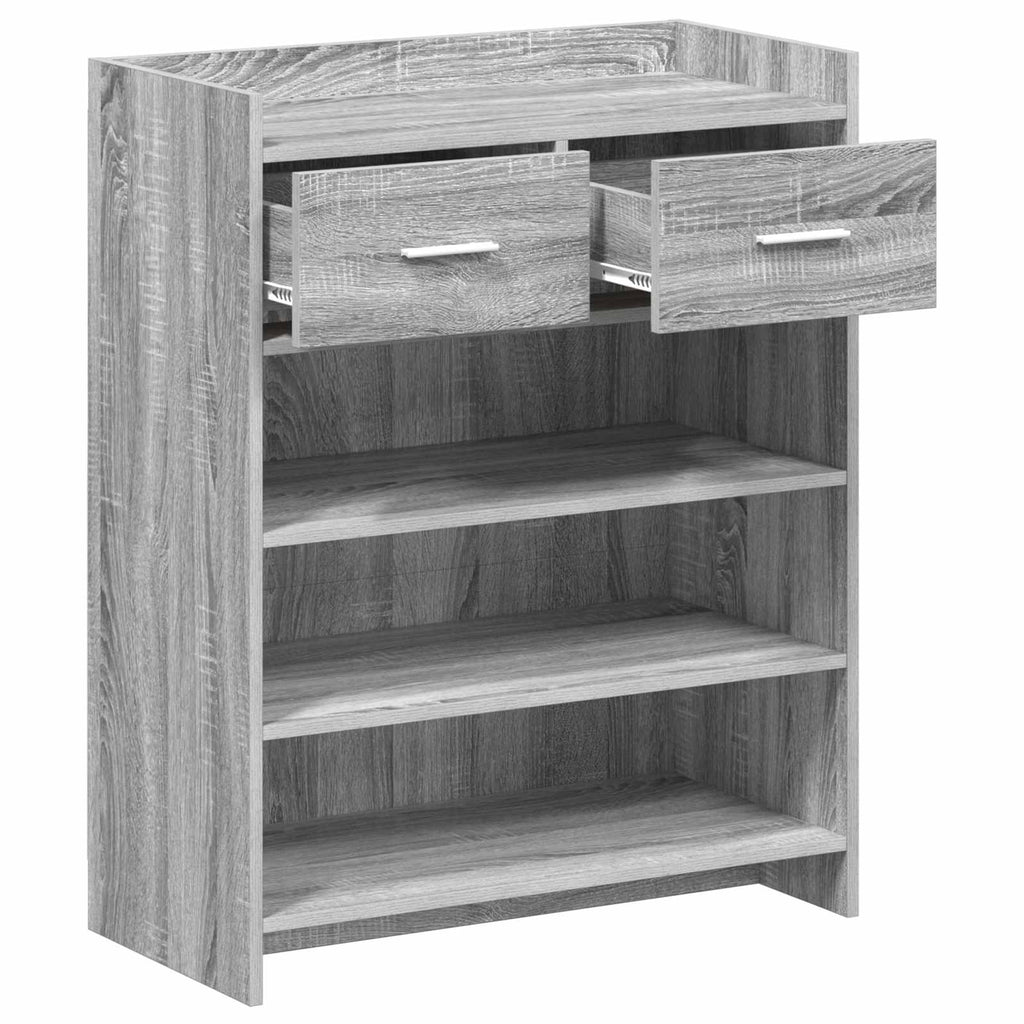 Schuhschrank Grau Sonoma 73,5 x 36 x 92 cm Holzwerkstoff