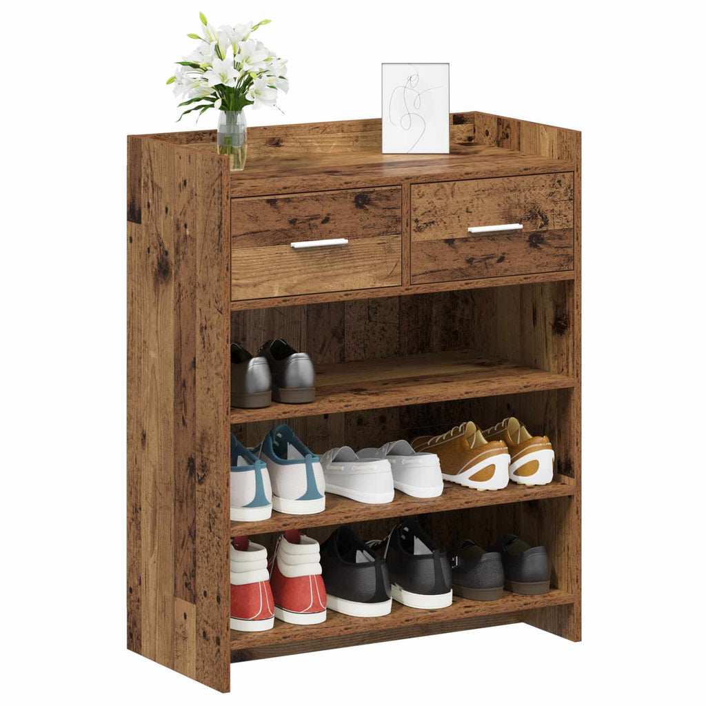 Schuhschrank Altholz 73,5 x 36 x 92 cm Holzwerkstoff