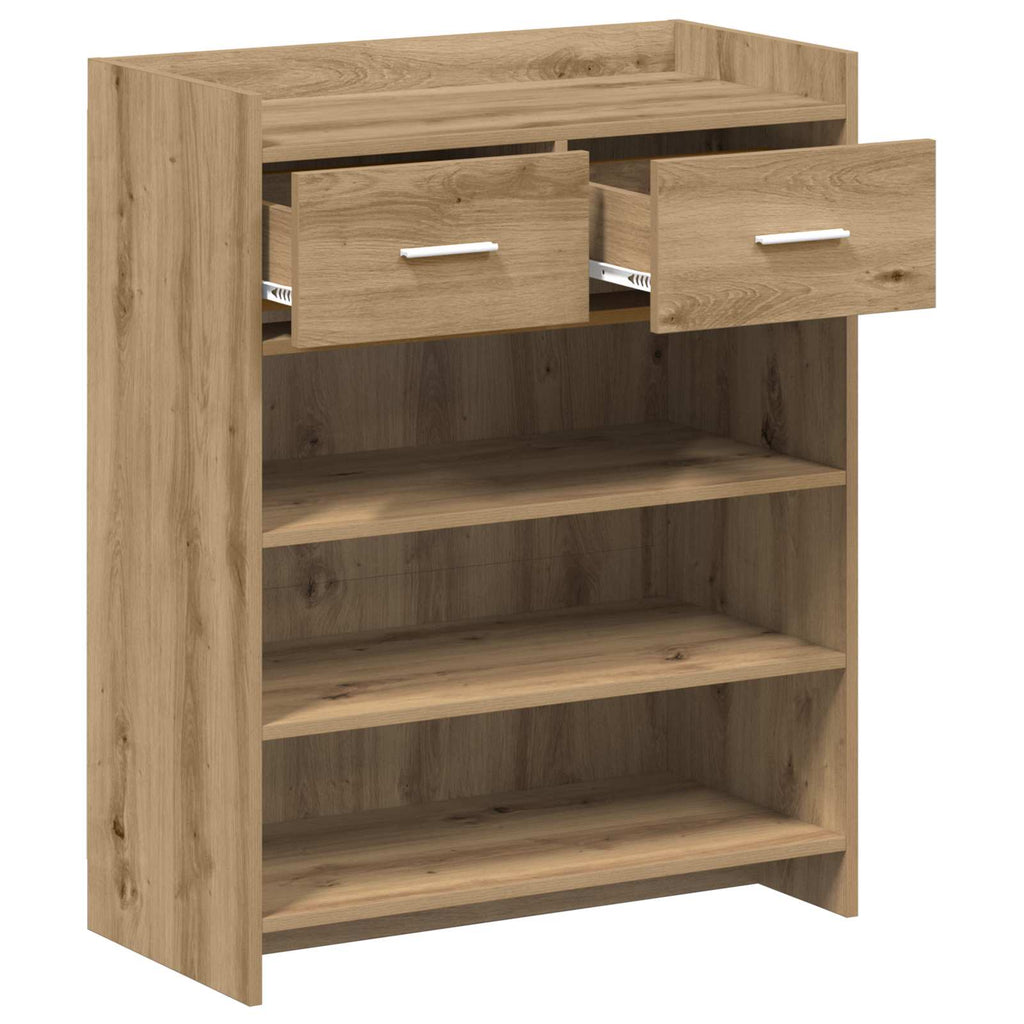 Schuhschrank Artisan-Eiche 73,5 x 36 x 92 cm Holzwerkstoff