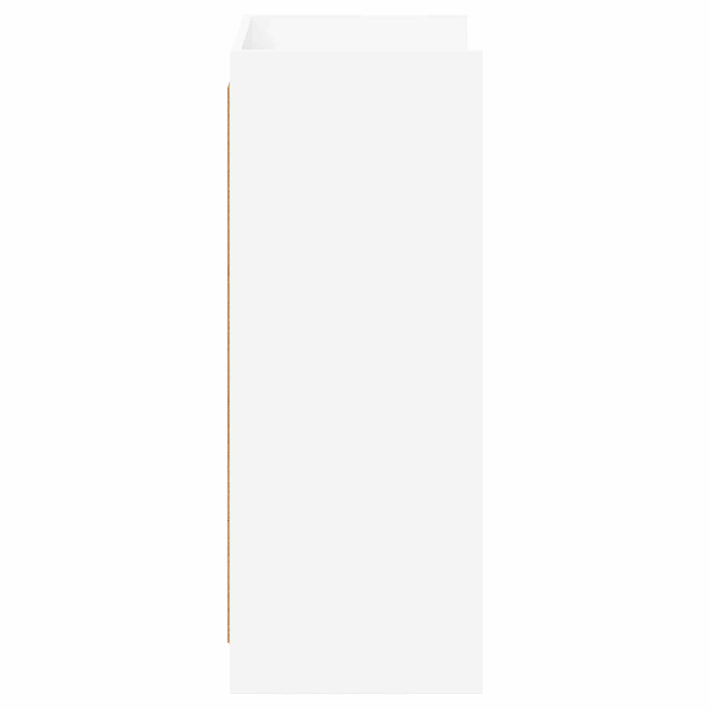 Schuhschrank mit Speicher Weiß 48 x 36 x 92 cm Holzwerkstoff