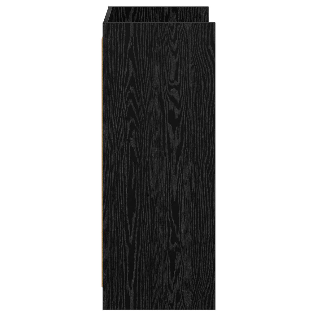 Schuhschrank Schwarze Eiche 48 x 36 x 92 cm Holzwerkstoff