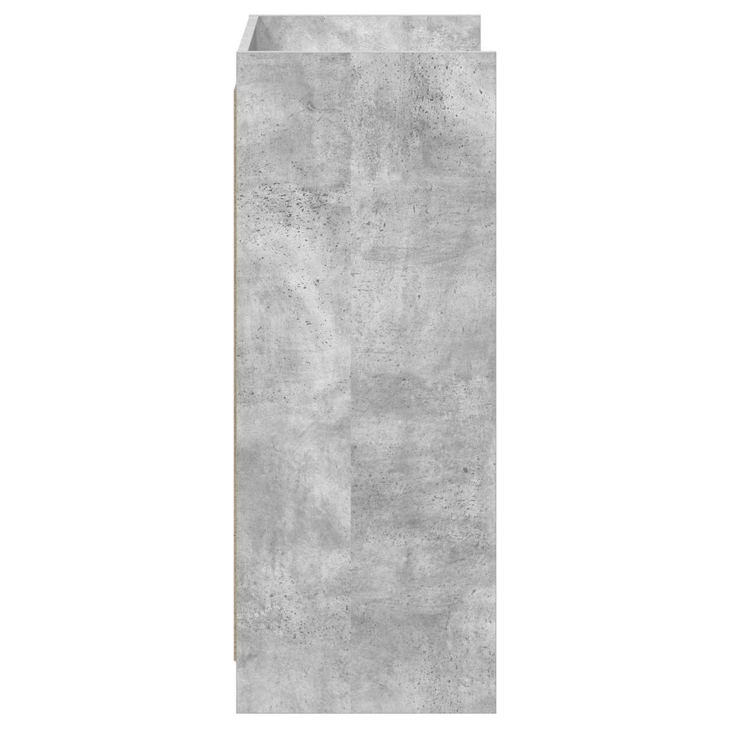 Schuhschrank mit Tür Betongrau 48 x 36 x 92 cm Holzwerkstoff